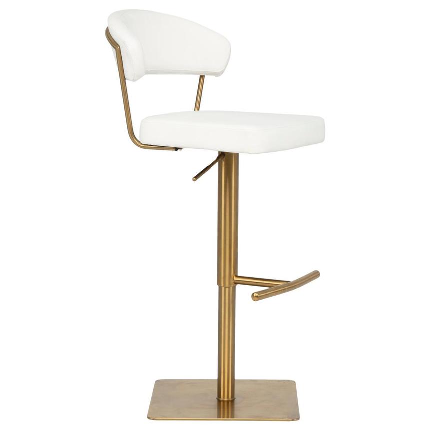 Bold White/Gold Adjustable Stool  alternate image, 4 of 9 images.