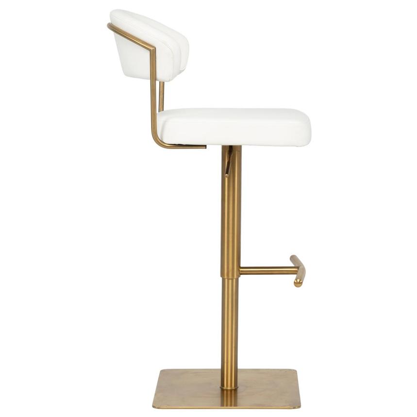 Bold White/Gold Adjustable Stool alternate image, 5 of 9 images.