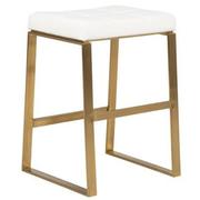 Sabriel White/Gold Counter Stool  alternate image, 3 of 6 images.