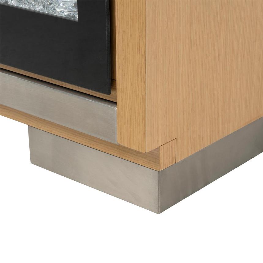 Teire Natural Electric Fireplace w/Cabinets alternate image, 7 of 7 images.