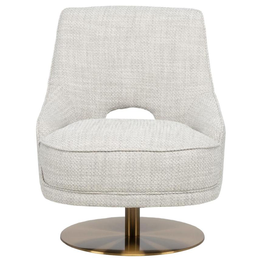 Echo Taupe Swivel Accent Chair  alternate image, 2 of 8 images.