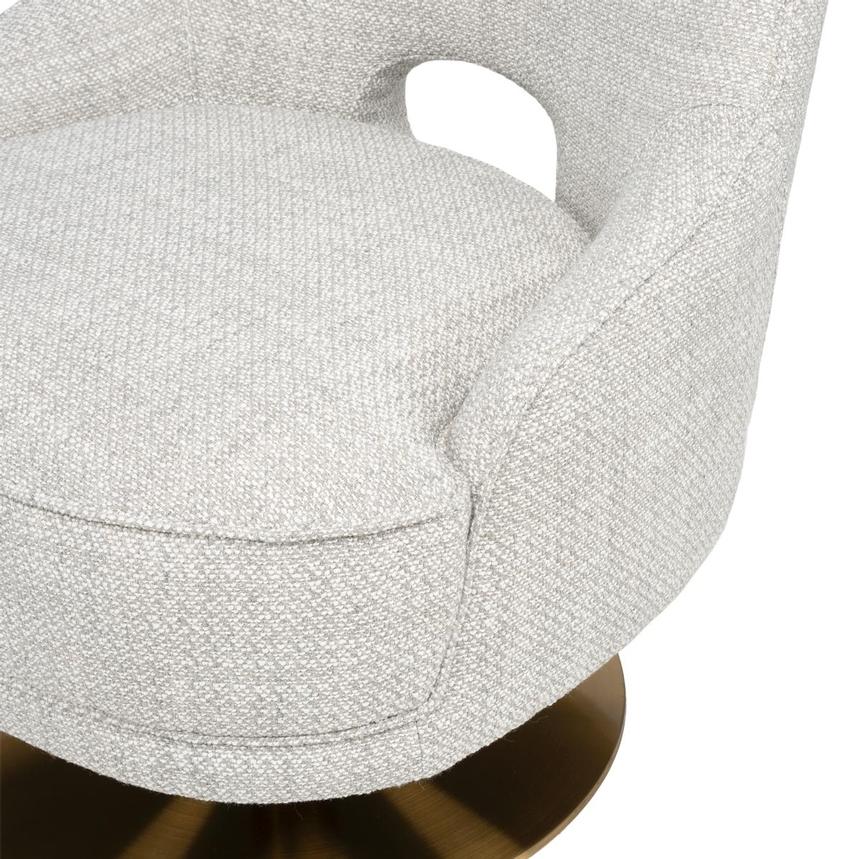 Echo Light Gray Swivel Accent Chair  alternate image, 6 of 8 images.