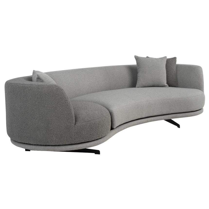 Rhea Gray Swivel Sofa  alternate image, 3 of 10 images.