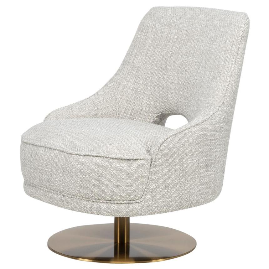 Echo Taupe Swivel Accent Chair  main image, 1 of 8 images.