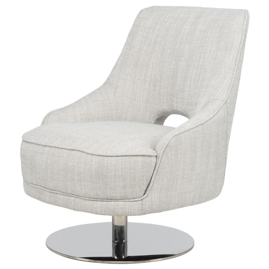 Echo Light Gray Swivel Accent Chair  main image, 1 of 8 images.