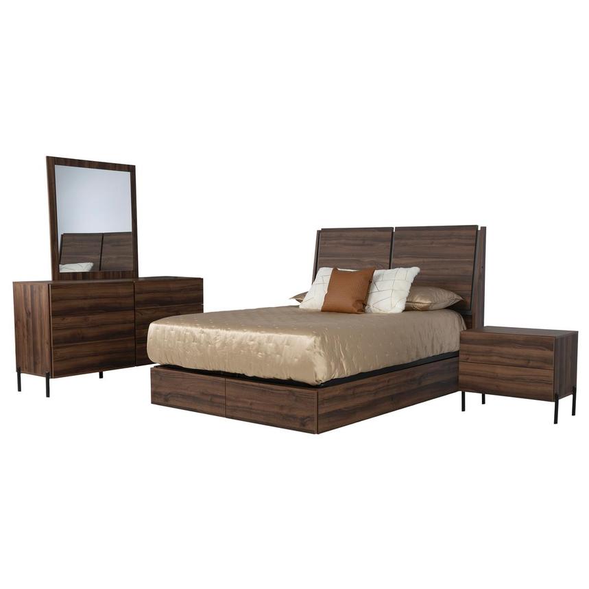 Seville 4-Piece Queen Storage Bedroom Set  main image, 1 of 5 images.