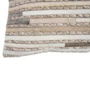 Tandy Brown Cowhide Patchwork Accent Pillow  alternate image, 2 of 3 images.