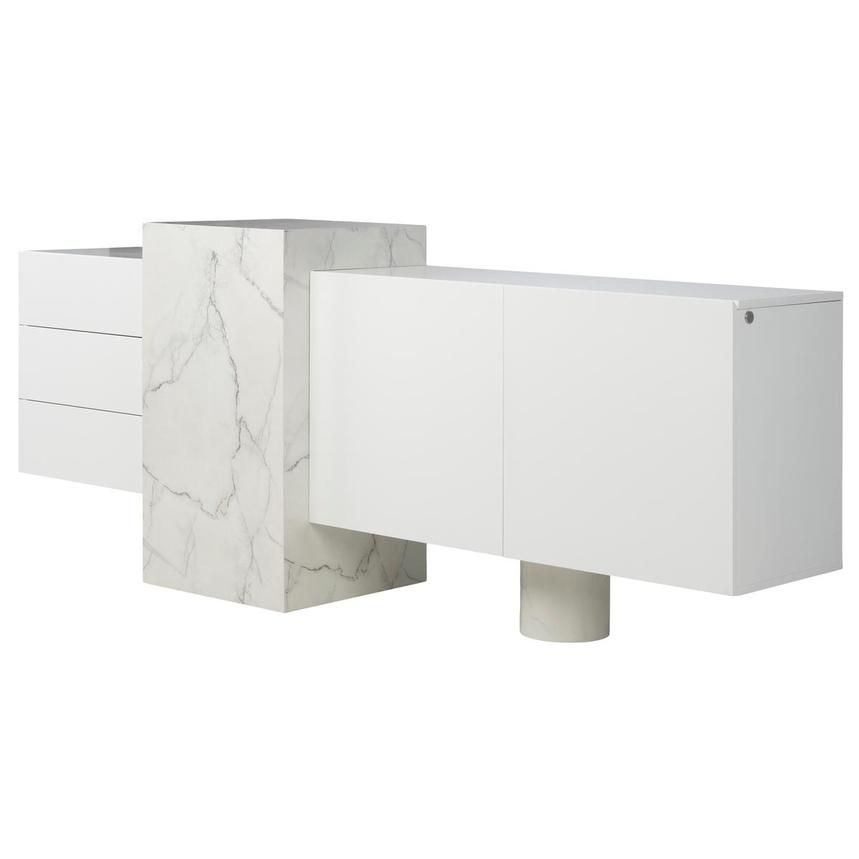 Luxe Line White Console Table  alternate image, 3 of 11 images.