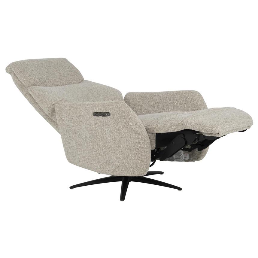 Ezio Beige Power Swivel Recliner w/Massage alternate image, 4 of 11 images.