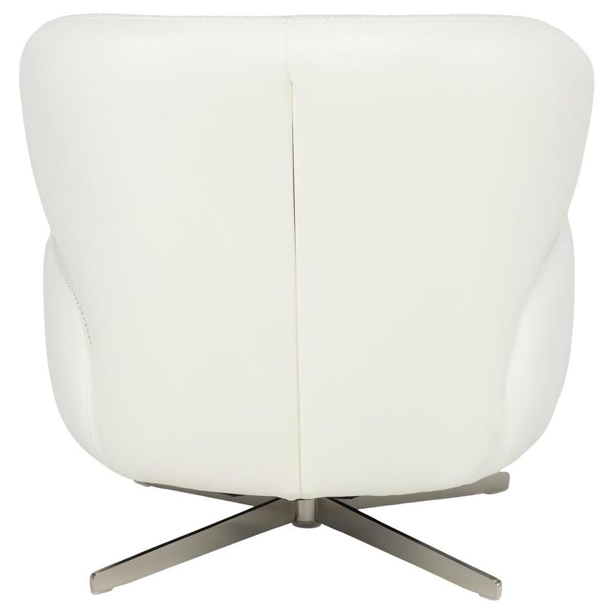 Tivona White Leather Swivel Chair  alternate image, 5 of 9 images.