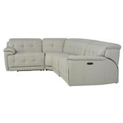 Graystone Leather Power Reclining Sectional with 4PCS/2PWR  alternate image, 3 of 9 images.