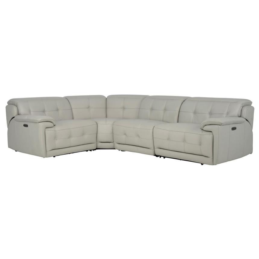 Graystone Leather Power Reclining Sectional with 4PCS/2PWR  main image, 1 of 9 images.