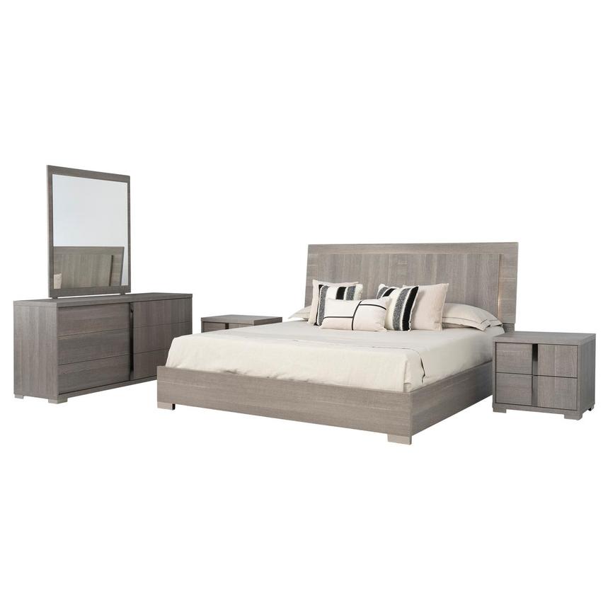 Tivo Gray 5-Piece Queen Bedroom Set