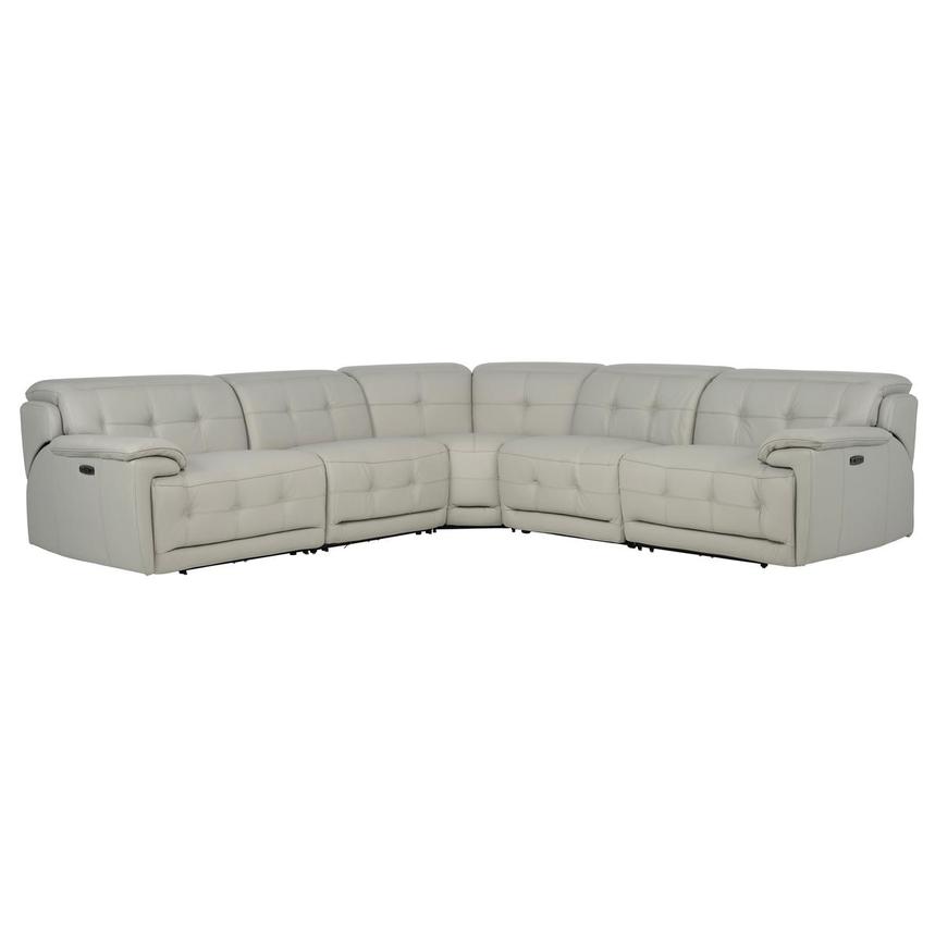 Graystone Leather Power Reclining Sectional with 5PCS/3PWR  main image, 1 of 9 images.