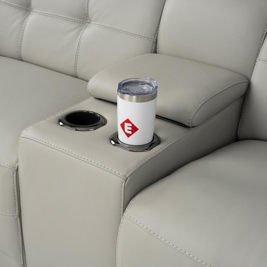 Graystone Gray Home Theater Leather Seating with 5PCS/3PWR  alternate image, 4 of 11 images.