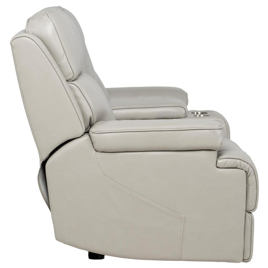 Alex Gray Leather Power Reclining Loveseat  alternate image, 4 of 13 images.