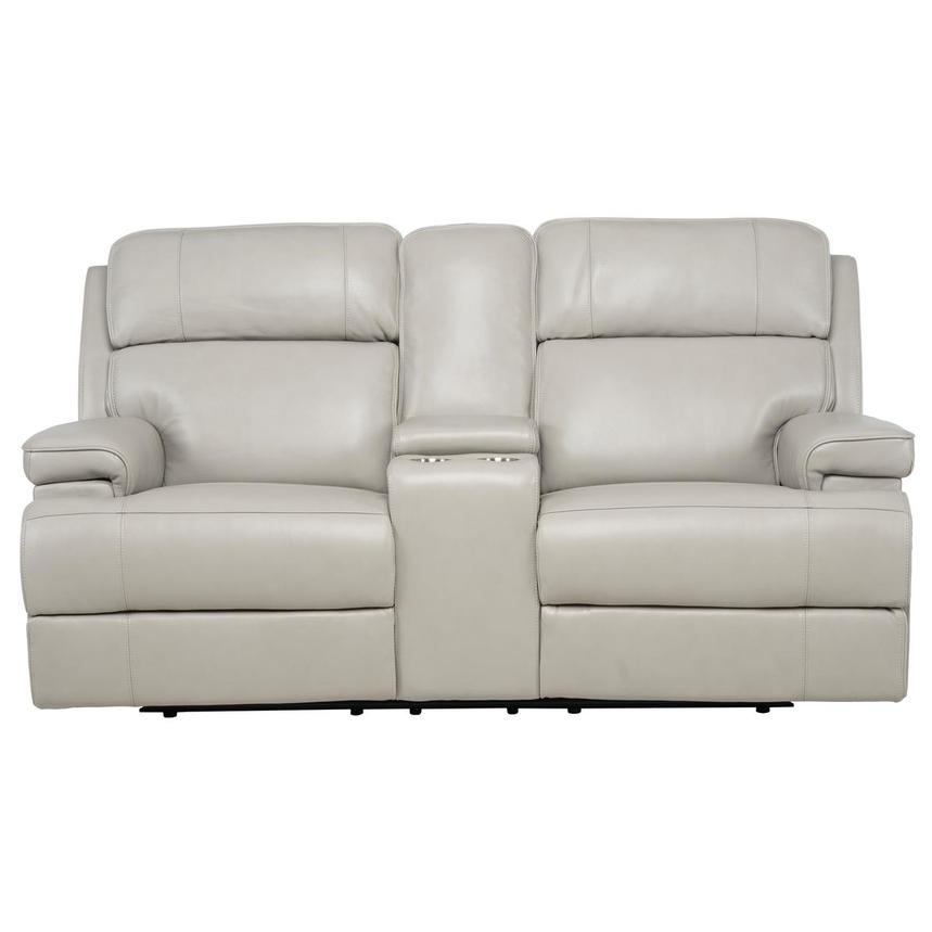 Alex Gray Leather Power Reclining Loveseat  main image, 1 of 13 images.