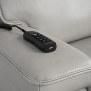 Alex Gray Leather Power Recliner  alternate image, 11 of 12 images.