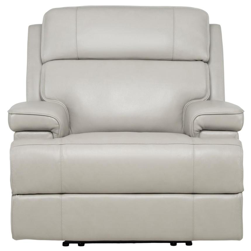 Alex Gray Leather Power Recliner alternate image, 2 of 12 images.