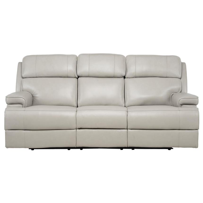 Alex Gray Leather Power Reclining Sofa  main image, 1 of 12 images.