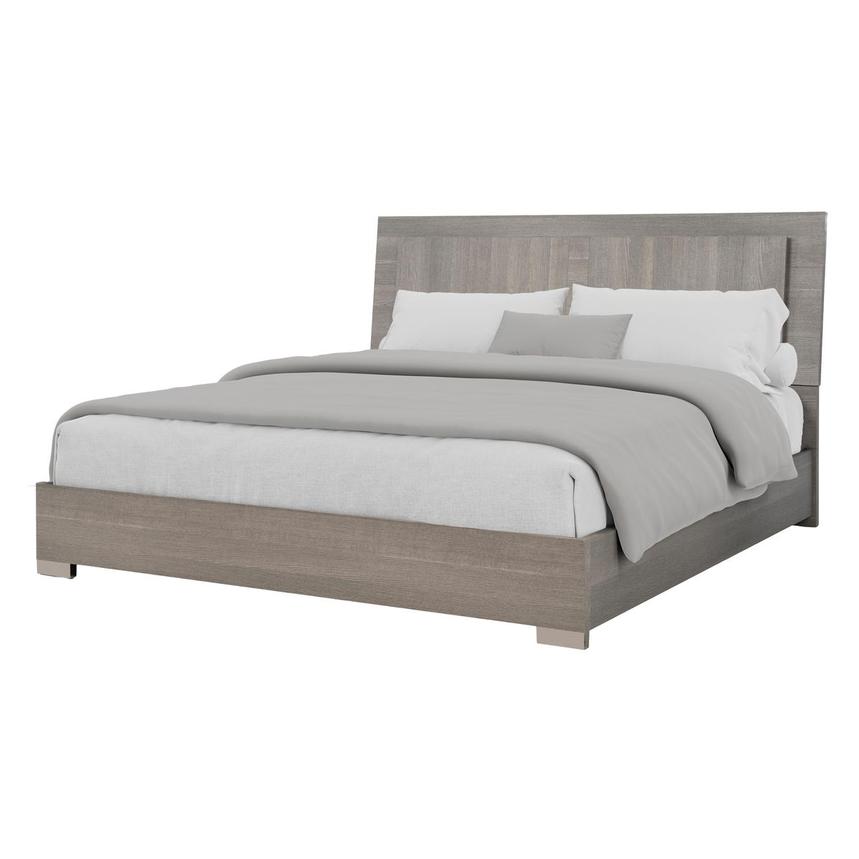Tivo Gray Queen Panel Bed  main image, 1 of 8 images.