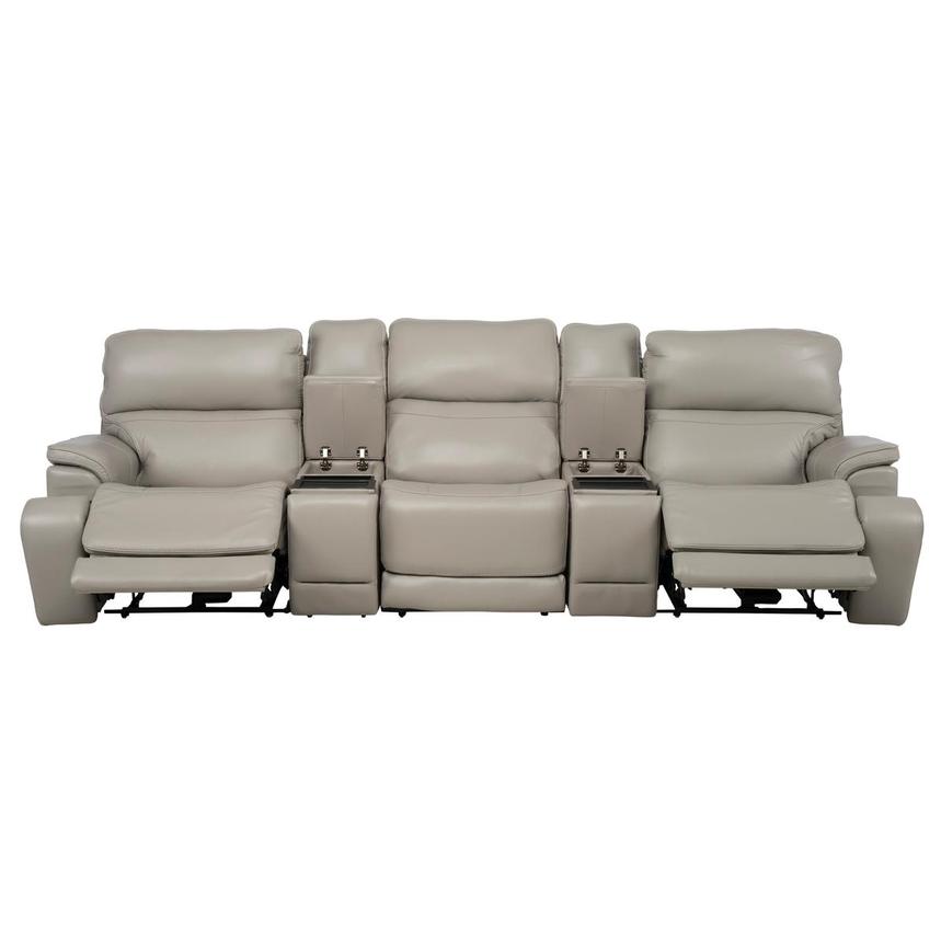 Granite Home Theater Leather Seating with 5PCS/2PWR  alternate image, 3 of 15 images.