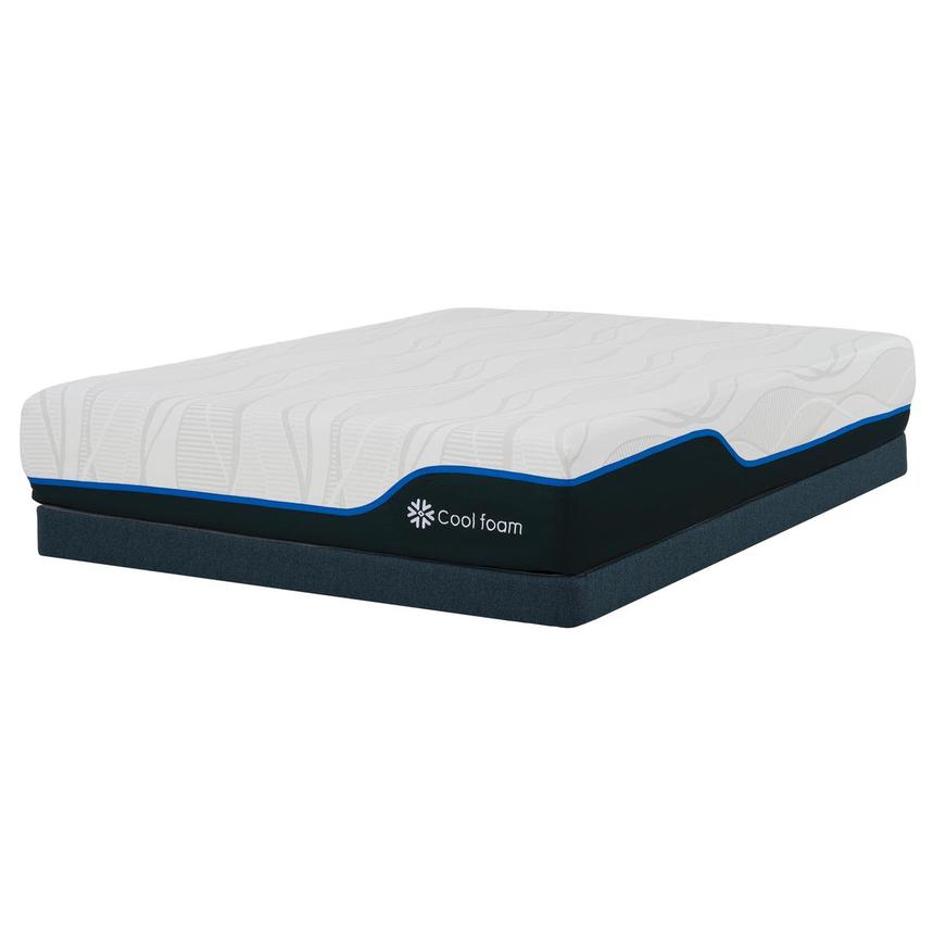 Crest King Mattress w/Low Foundation by Simmons