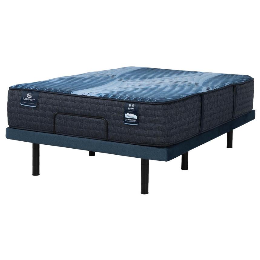 Aspire-Plush King Mattress w/Motion Essentials VI Powered Base by Serta