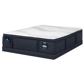 Dartmouth-Plush Pillow Top Queen Mattress w/Low Foundation by Serta iComfort