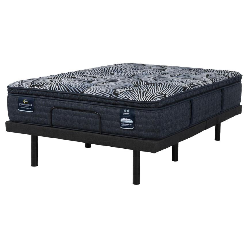 Lexton-Medium Pillow Top Queen Powered Base w/Motion Renew Powered Base by Serta®