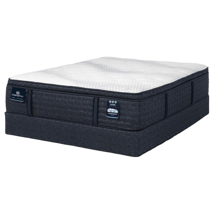 Dartmouth-Plush Pillow Top Queen Mattress w/Regular Foundation by Serta