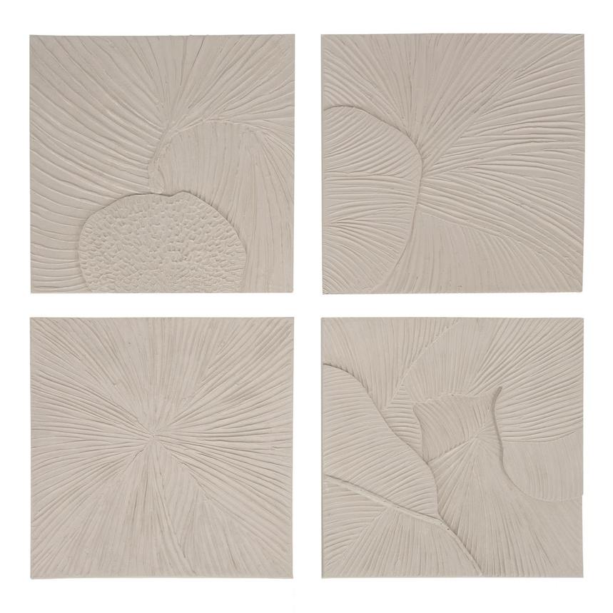 Sandstone Bloom Set of 4 Wall Art