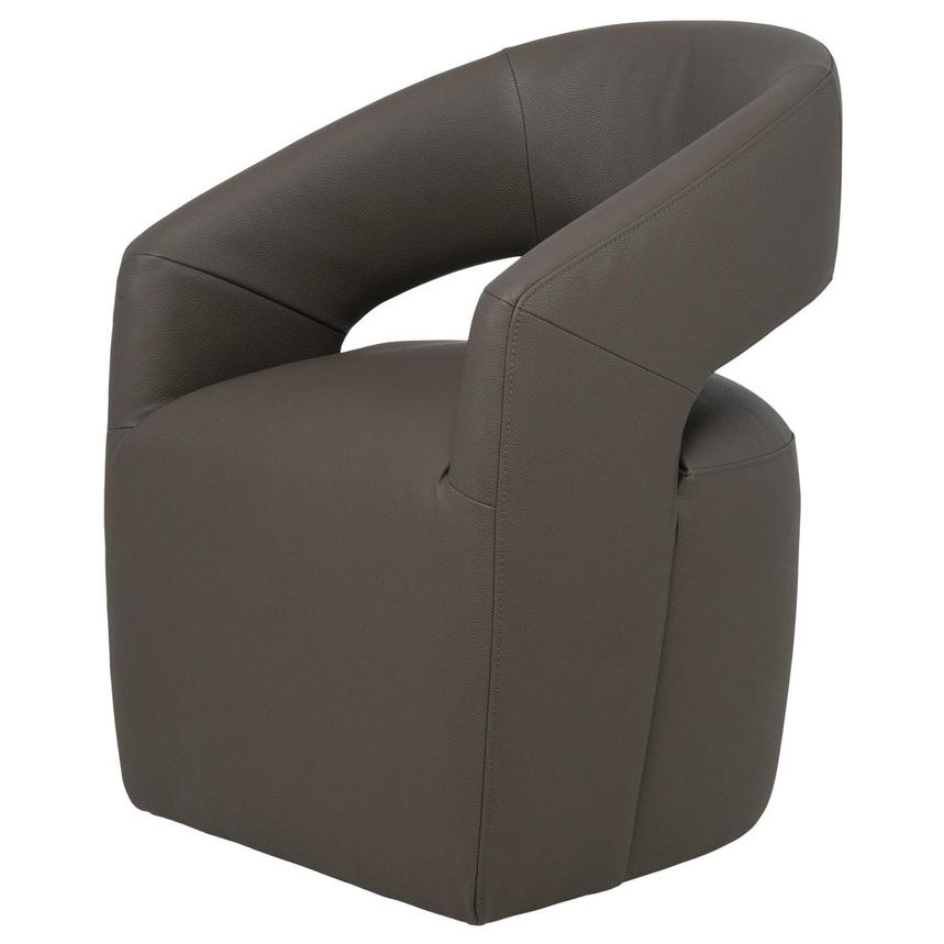 Lilly Gray Arm Chair w/Casters  main image, 1 of 9 images.