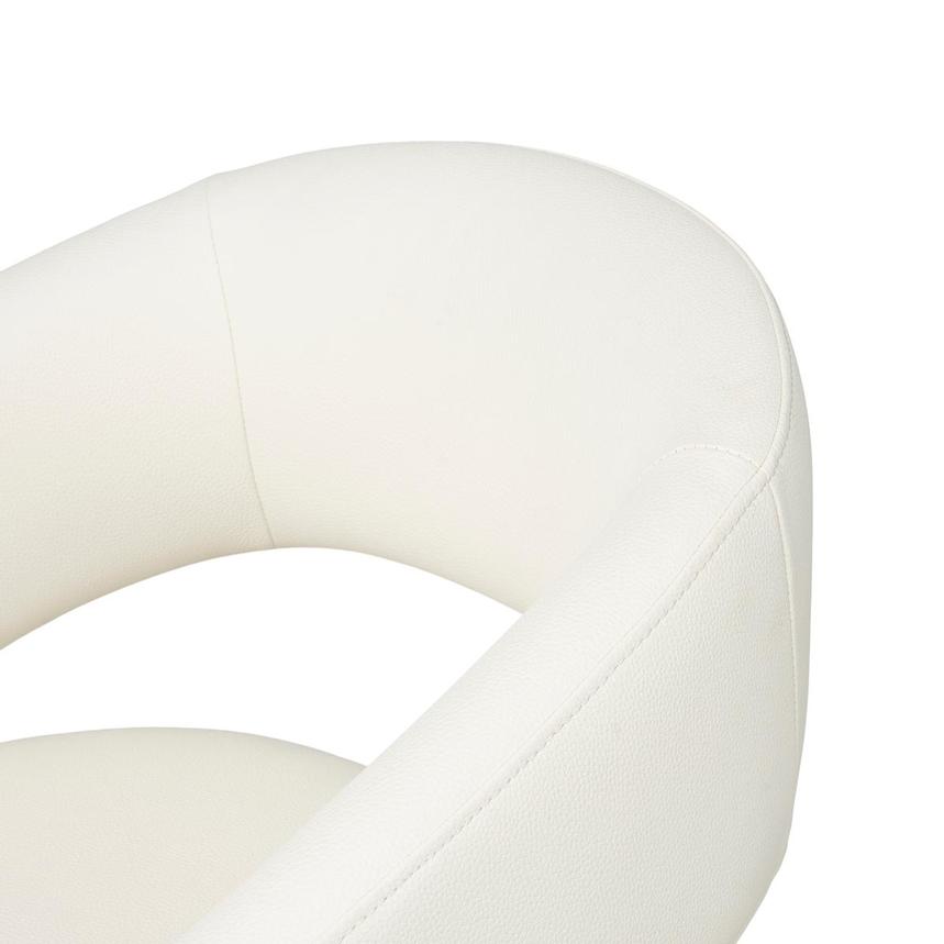 Lilly White Arm Chair w/Casters  alternate image, 6 of 9 images.