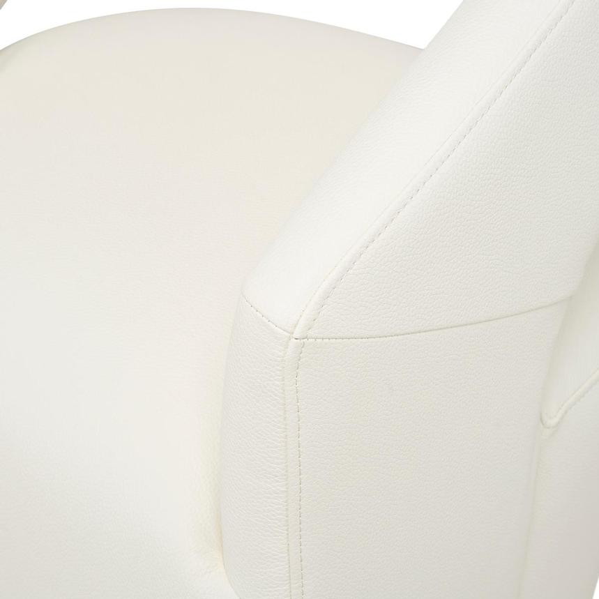 Lilly White Arm Chair w/Casters alternate image, 7 of 9 images.