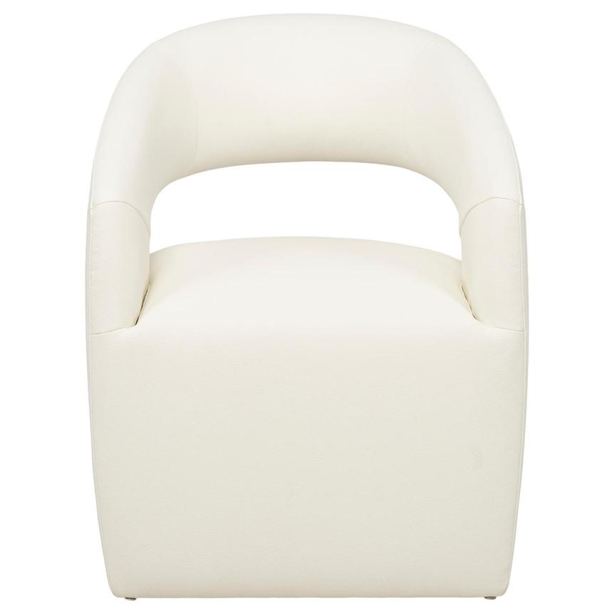 Lilly White Arm Chair w/Casters alternate image, 2 of 9 images.
