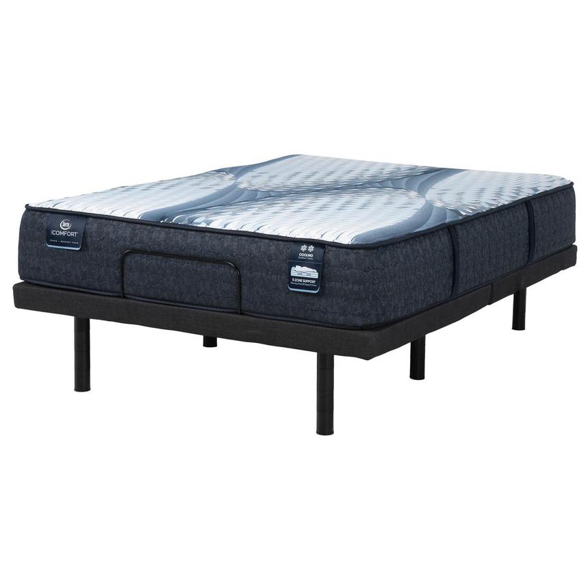 Aveda-Medium Twin XL Mattress w/Motion Renew Powered Base by Serta®