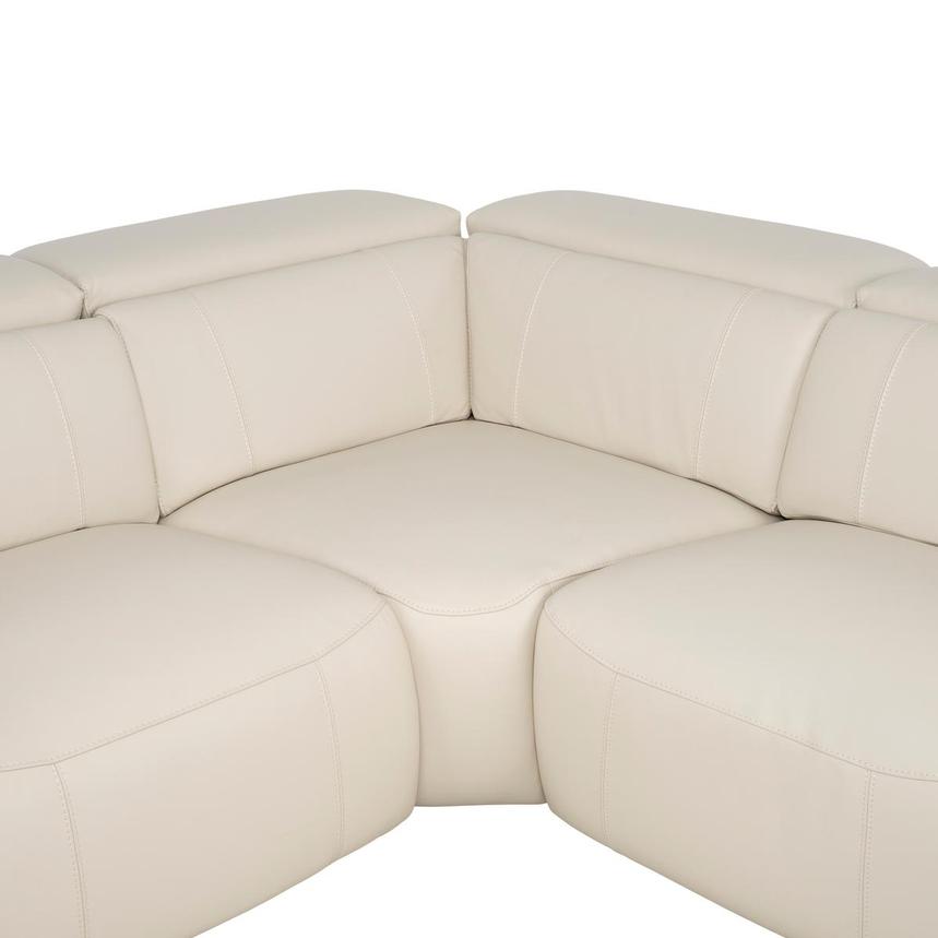 Cordova Cream Leather Power Reclining Sectional with 4PCS/2PWR  alternate image, 4 of 10 images.
