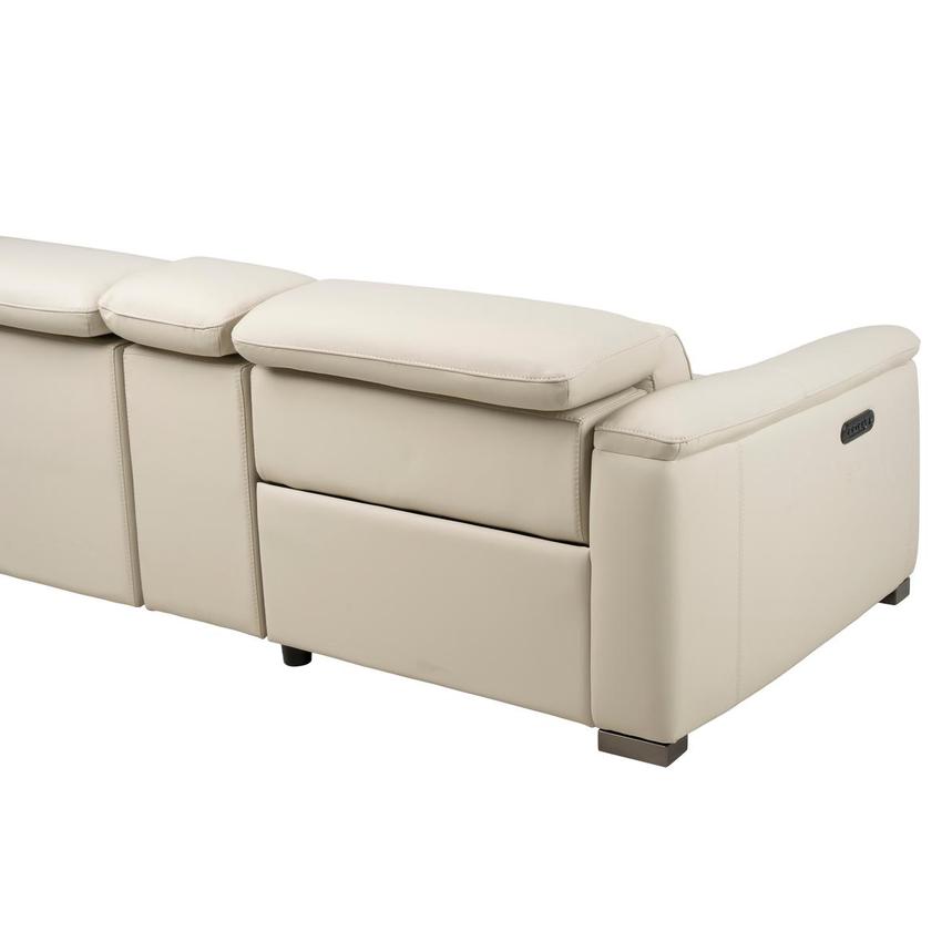 Cordova Cream Home Theater Leather Seating with 5PCS/3PWR  alternate image, 9 of 14 images.