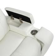 Zeus Leather Power Reclining Sofa w/Console  alternate image, 11 of 16 images.