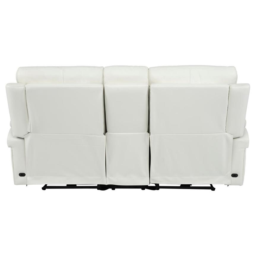 Zeus Leather Power Reclining Sofa w/Console  alternate image, 6 of 16 images.