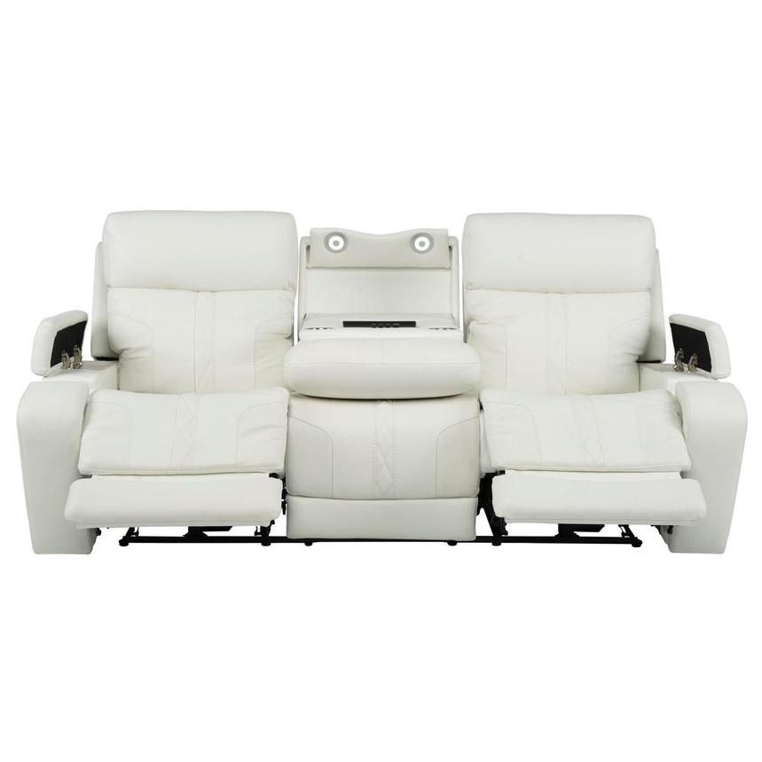 Zeus Leather Power Reclining Sofa alternate image, 4 of 18 images.
