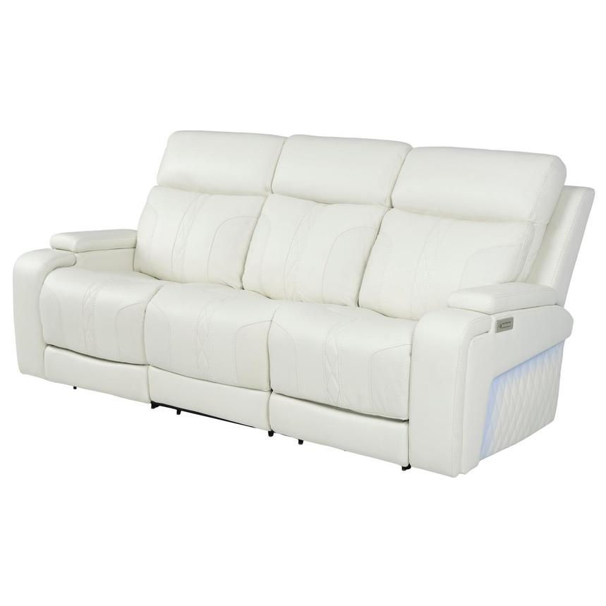 Zeus Leather Power Reclining Sofa  main image, 1 of 17 images.
