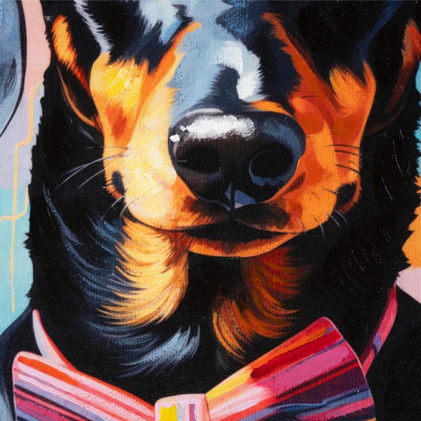 Bow Wow Chic Canvas Wall Art  alternate image, 6 of 6 images.