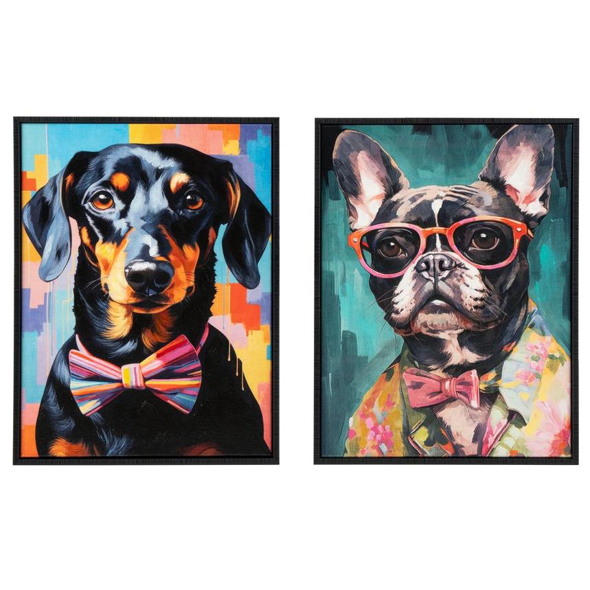 Bow Wow Chic Canvas Wall Art  main image, 1 of 6 images.