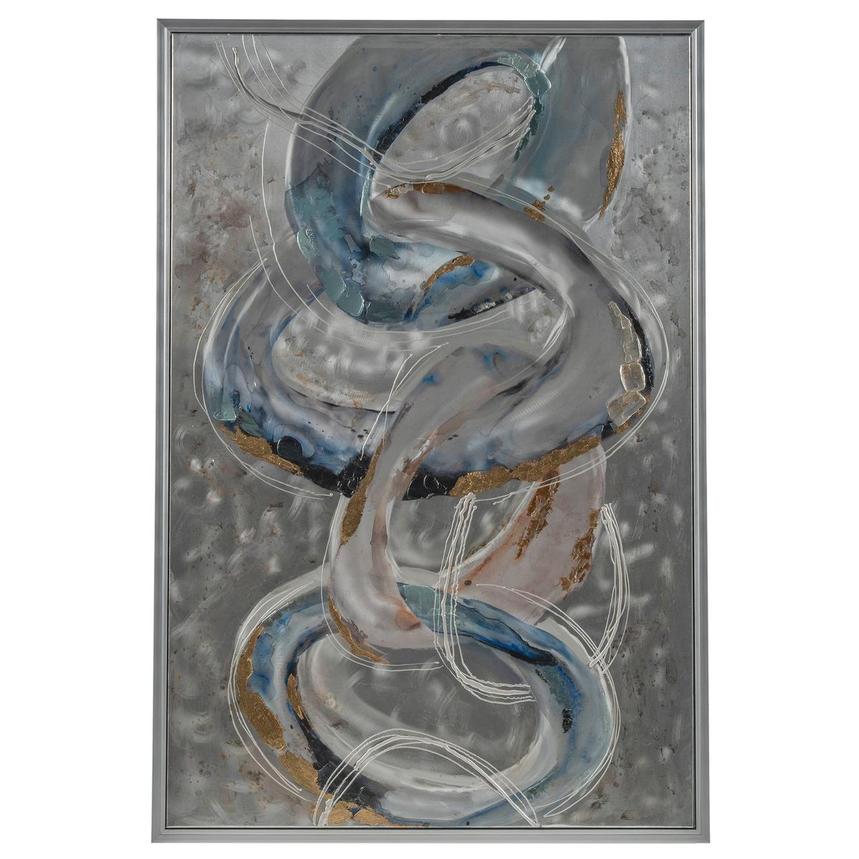 Golden Interlock Canvas Wall Art