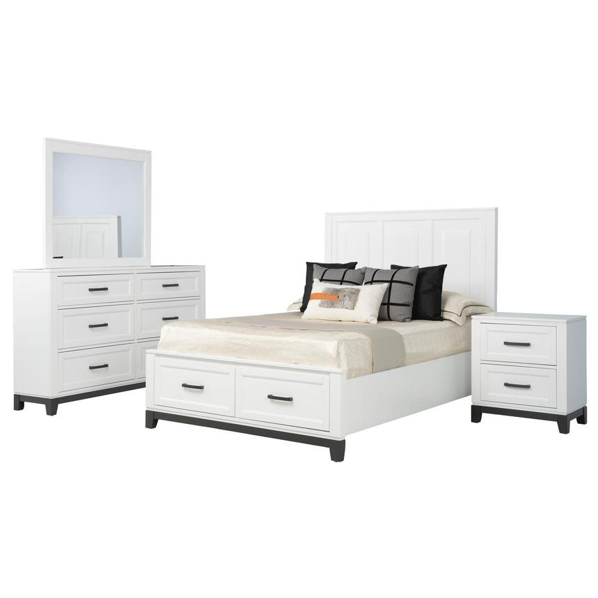 Eason White 4-Piece Queen Bedroom Set