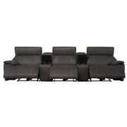Dallas Dark Gray Home Theater Seating with 5PCS/3PWR  alternate image, 2 of 11 images.