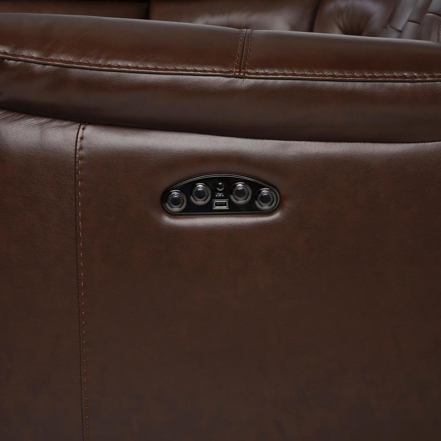 Naya Brown Leather Power Reclining Sectional with 7PCS/3PWR  alternate image, 11 of 11 images.