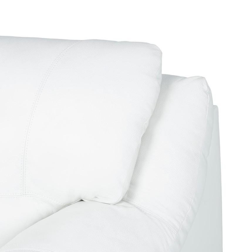 Rio White II Leather Loveseat  alternate image, 6 of 8 images.